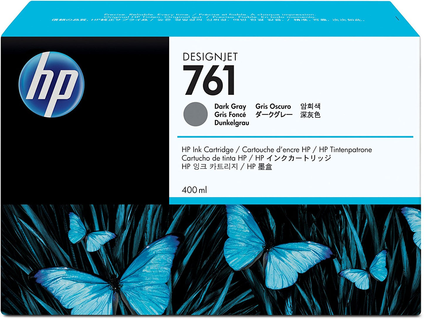 HP 761 400ML Dark Grey Ink Cartridge/Designjet T7100