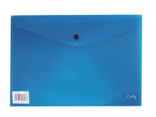 Croxley A4 Envelope with Button - Blue PK 12