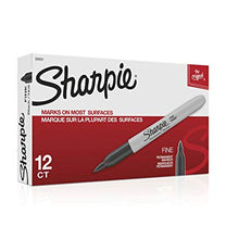 SHARPIE FINE BLACK BOX 12, PERMANENT MARKER | Permanent Marking Pens