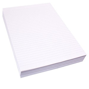 A4 Single Sheets Feint-Margin Unpunched | Fly Paper