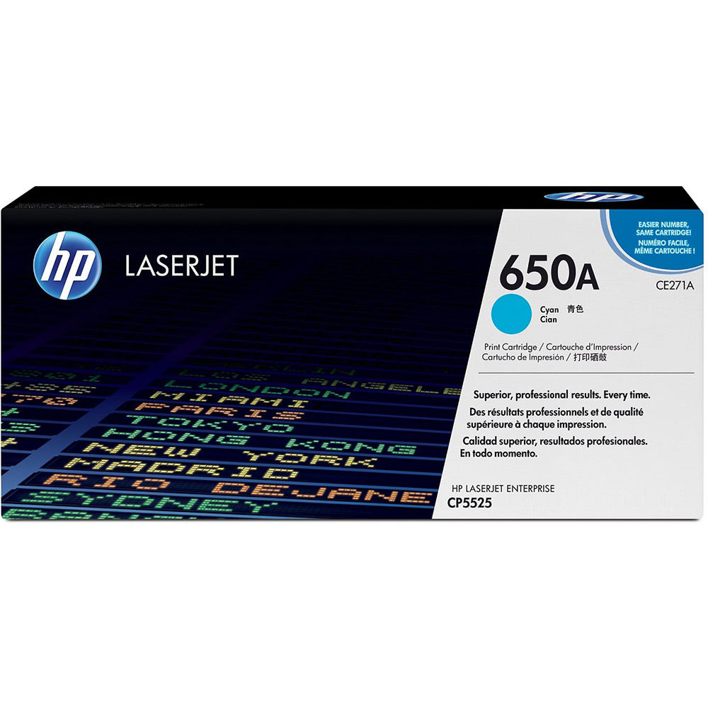 HP 650A Cyan Toner Cartridge | Hewlett Packard Toner Cartridges Genuine