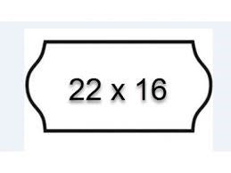 Meto Labels 22X16 White | Price Gun Stickers