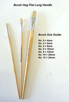 No.2 Flat Hog Brush | Paint Brushes