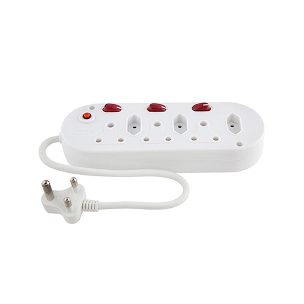 AC ADAPTOR 6 WAY SURGE + 3 SWITCH | Adaptors and Multiplugs
