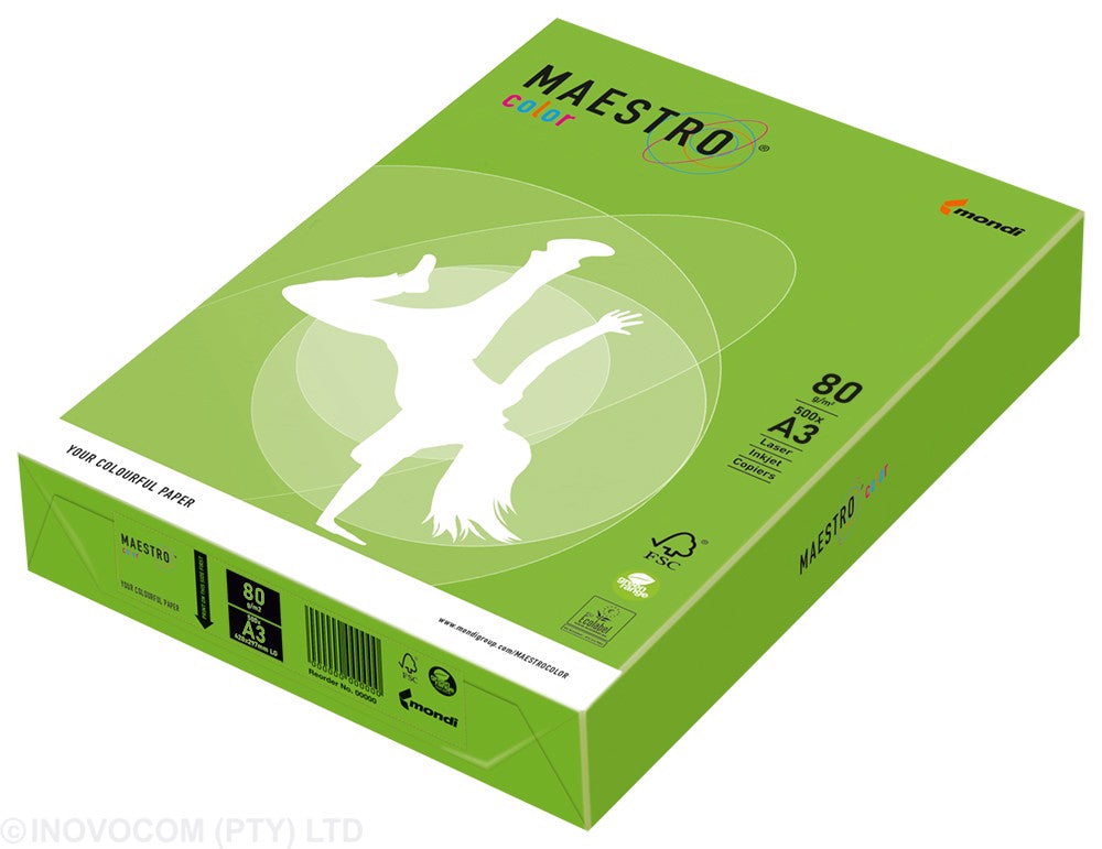 Maestro A3 Java Green Board 160gsm | Board Colours