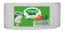 Twinsaver 1-Ply Slim Line Paper Wipe Roll 160mm x 1500m | Toilet Rolls and Tissues