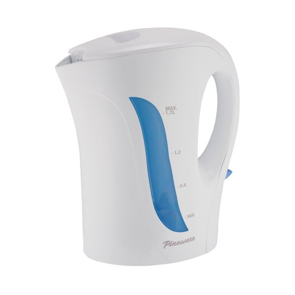 PINEWARE 1.7L WHITE CORDLESS KETTLE 2000W AUTO SWITCH OFF