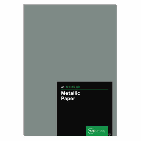 Paper Metallic Silver A4 100