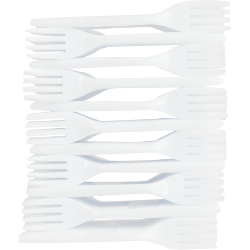 Unwrapped White Plastic Forks 250 Piece | Kitchen Utensils
