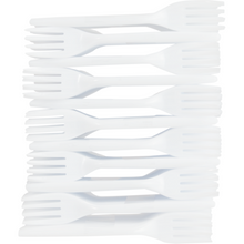 Unwrapped White Plastic Forks 250 Piece | Kitchen Utensils