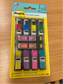 POST IT TAPE FLAGS SML ASSTD /10 - 87303 | Adhesive Note Flags