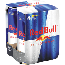 Red Bull Original Energy Drink Can 4 x 250ml | Cold Drinks