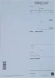 DEED LODGEMENT SHORT BRIEF - A4 FLY SHEET | Legal, Forms and Registers