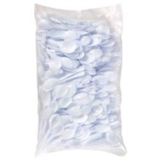 White Plastic Teaspoons 500s | Kitchen Utensils