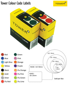 Tower R1925 Labels Purple | Colour Coded Labels