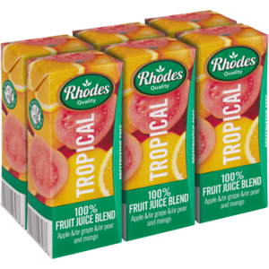 Rhodes Tropical Juice 6 x 200ml | Juices & Soft Drinks