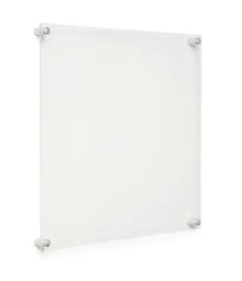 Wall frame = 2 panels of 3mm clear Perspex held together with wall spacers A3